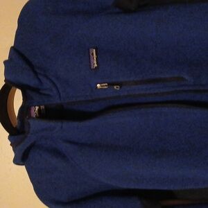 Patagonia Performance Better Sweater Hoody Mens M Blue Full Zip Jacket 25960